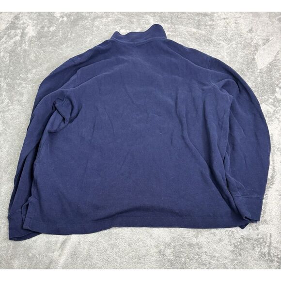 Polo Ralph Lauren Estate Rib 1/4 Zip Pullover Sweater Men's Size Large Blue - Picture 2 of 11